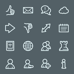 Social media web icons