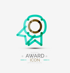 Award icon, logo.