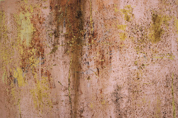 Background of rust  metal wall