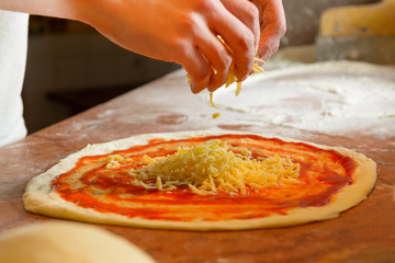 Fresh Italian pizza dough