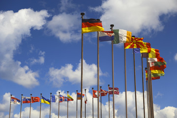 Fototapeta na wymiar International flags