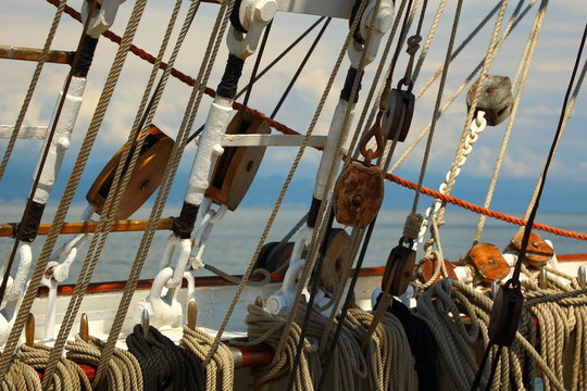 Ancient Sailing Ship Rigging