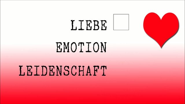 Liebe, Emotion,Leidenschaft
