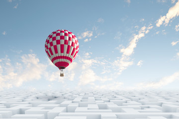 Fototapeta premium Aerostats in sky