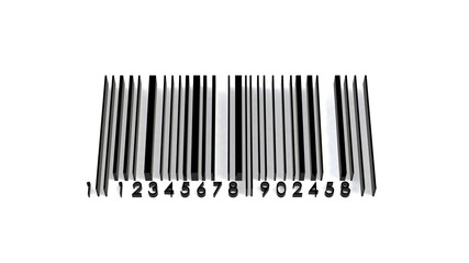 barcode 3d illustration