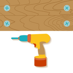 Flat design of house repair icon