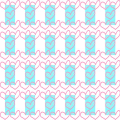 Seamless heart  pattern