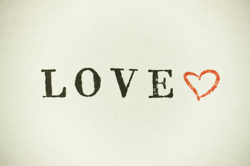 love heart with lettering