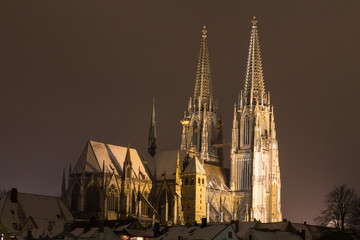 Fototapeta na wymiar Regensburg in Winter