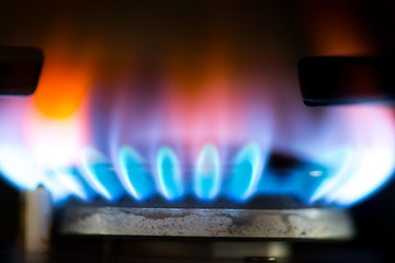 Nahaufnahmen Gasflammen
