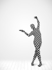 Fototapeta premium Anonymous man presenting your product