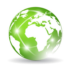 Green earth icon