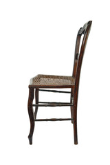 Antique wooden chair - side view