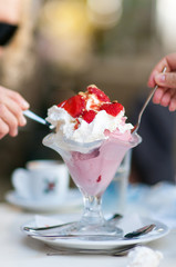 Strawberry ice cream