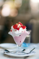 Strawberry ice cream