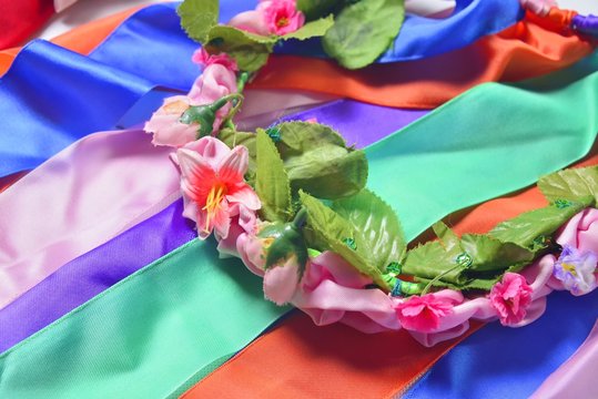circlet of flowers