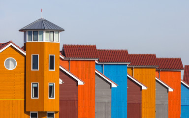 Row of Colorful Houses