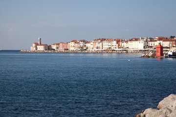 Obraz premium Piran beautiful town in Slovenia