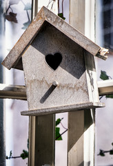wooden bird house
