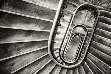 old spiral staircase