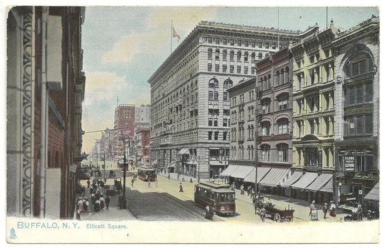 Buffalo, N.Y., Ellicott Square 1908 (hist. Postkarte)