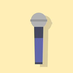 microphone flat icons design vector shadow color