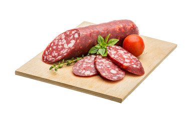 Salami sausages