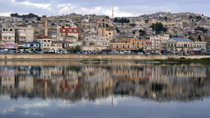 Euphrates river in Birecik, Turkey.