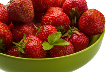 Strawberry in the bowl