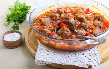 Sweet and sour meatballs