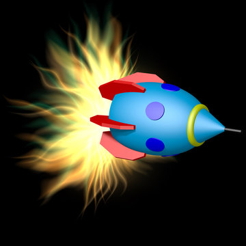 Toy Rocket With Plasma Engine