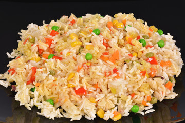Fried rice with vegetables