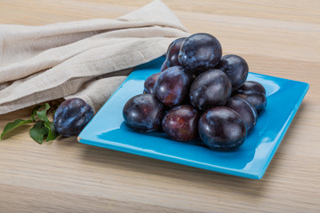 Ripe fresh plum