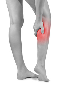 Pain in woman hamstring