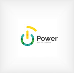 Power button logo design