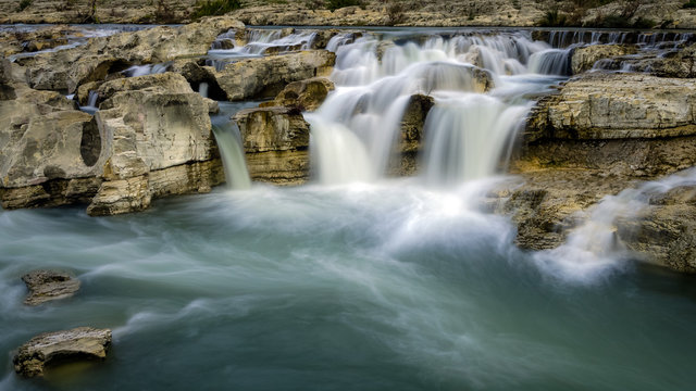 Sautadet waterfall - Ceze river (Gard, France)