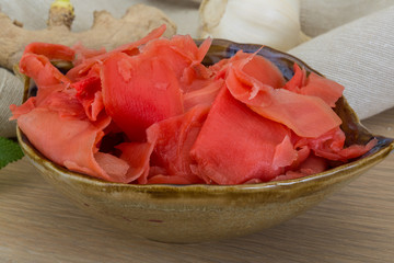 Marinated ginger
