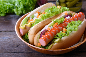 Classic hot dogs