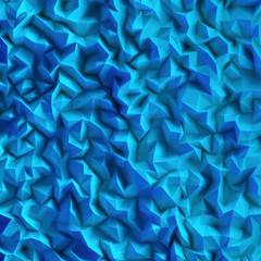 Three dimensional blue background for different purposes.
