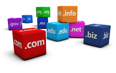 Internet Domain Name Concept - obrazy, fototapety, plakaty