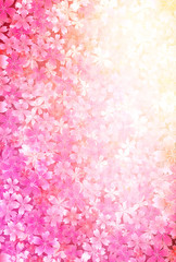 桜　年賀状　背景