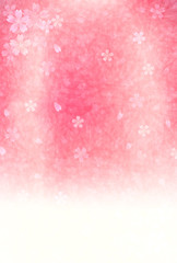 桜　年賀状　背景