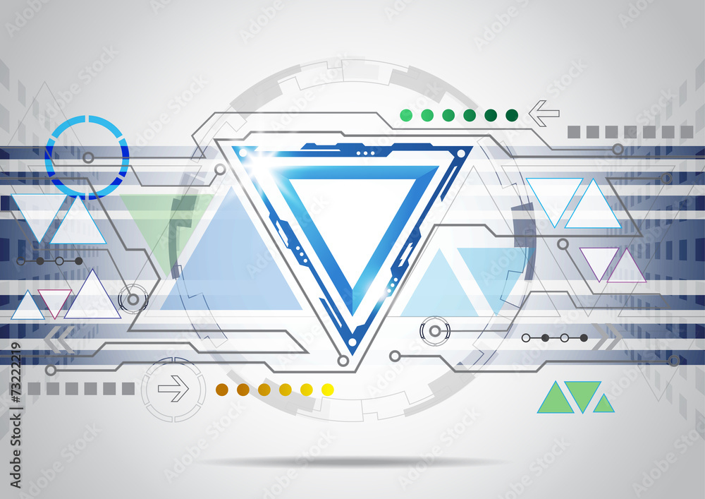 Poster abstract futuristic high computer technology background