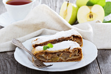 Traditional apple strudel