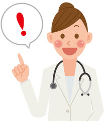 女医　ひらめく