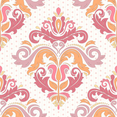 Floral Seamless  Pattern. Orient Abstract Background