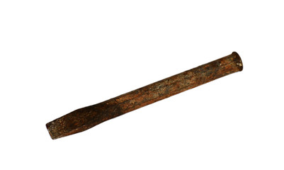 Old Chisel on a white background
