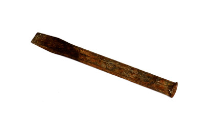 Old Chisel on a white background