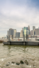 Manhattan skyline with East River - New York