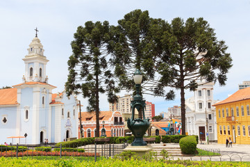 City center of Curitiba, state Parana, Brazil